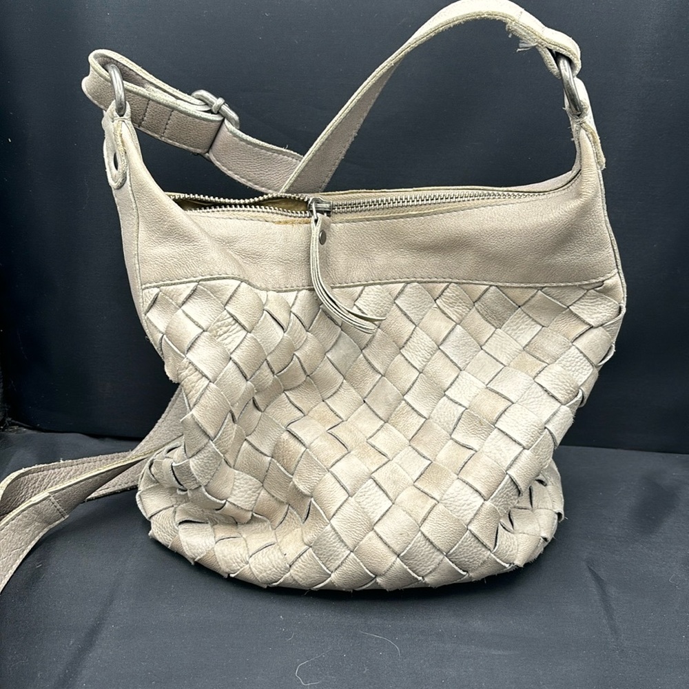 Leather bag Latico woven design